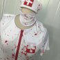 Horror Nurse Masquerade Costumes Women Halloween Fancy Dresses Carnival Cosplay Uniform