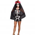 Horror Skeleton Costume Halloween Ghost Uniform Cosplay Dresses PQ808A