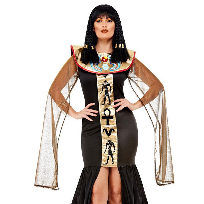 Plus Size Halloween Pharaoh Uniform Queen Of Ancient Egypt Costume Pq1400b