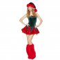 Green Christmas Costume For Woman Santa Fancy Dresses Sexy Xmas Uniform