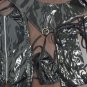 New Arrival Black Steam Punk Sexy PVC Fetish Wear Lingerie Set