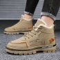 New Winter Martin Boots Men's Trend Casual Plus Cotton Fashion Velvet Shoes