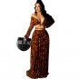 Tiger Print Boho Dress For Women Summer Maxi Dresses PQ10214B