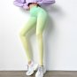 Gradient Color Yoga Pants Women High Waist Running Trousers Tummy Control Workout Leggings