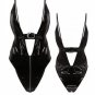 Black Faux Leather Teddies Lingerie Shiny Wetlook PVC Bodysuit For Women PQ2186