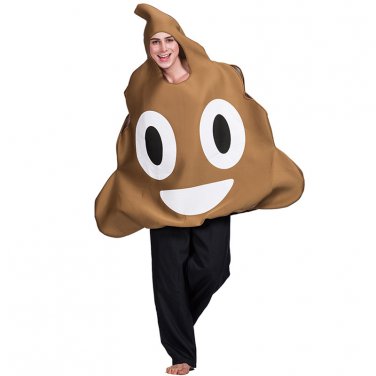Poo Funny Cosplay Uniform Halloween Poop Cos Costume Campus Party Spoof Clothes