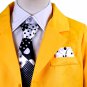 The Mask Costume For Men Jim Carry Funny Suit Carnival Movie Cosplay Uniform