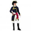 Britain French Revolutionist Adult Costume Admiral Nelson Uniform For Men