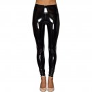High Waist Leggings Women Faux Leather Pencil Pants Wetlook PU Trousers