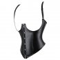 Women Faux Leather Underbust Corsets PU Plus Size Shapewear PQ70417