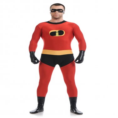 Anime Agent Costume Men Animated Film Lycra Super Hero Jumpsuit Superhero Animation Movie Uniform