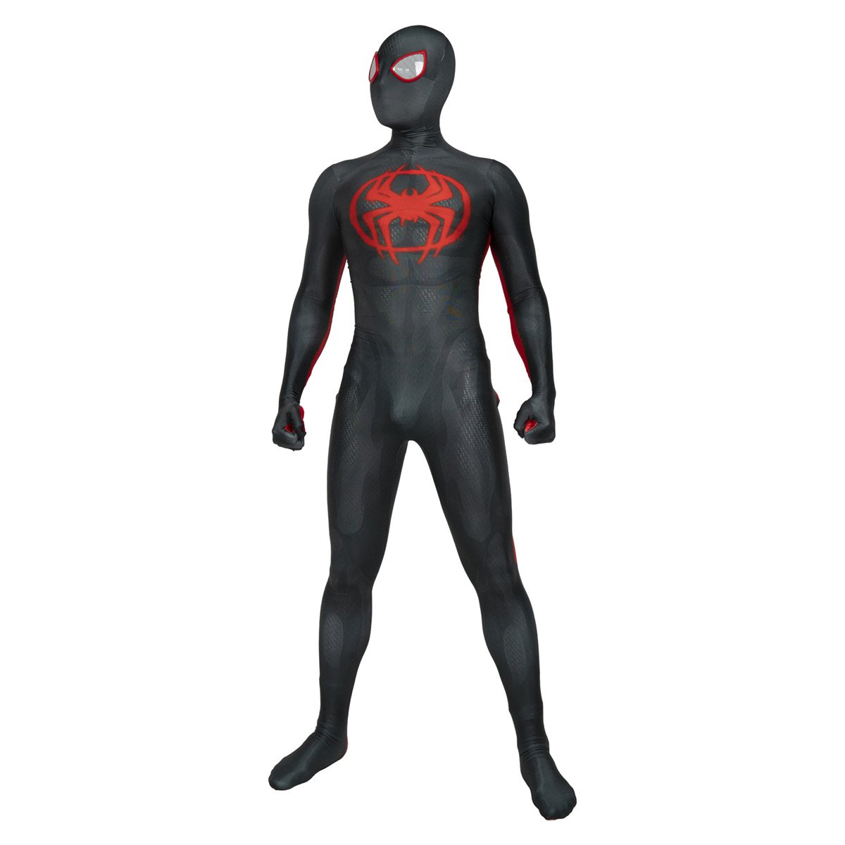 Spidey Costume For Men Spider Verse Jumpsuit Adult Miles Morales ...