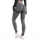 Solid Color Sport Leggings Seamless Bubble Butt Tights Women High Waist Exercise Yoga Pants