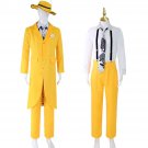 The Mask Costume For Men Jim Carry Funny Suit Carnival Movie Cosplay Uniform