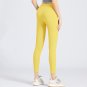 Sexy Peach Hip Yoga Outfit For Women Solid Color Fitness Pants Sport Wear