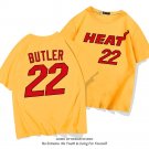 Miami Heat Plus Size Tops Jimmy Butler Cotton Streetwear 8th Seed Upset Basketball T-shirt