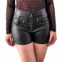 Women Steampunk Shorts Sexy PU Faux Leather Hot Pants Night Club Wear