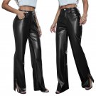 Women Steampunk PU Hot Pants Sexy High Waist Faux Leather Trousers