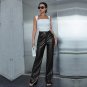 Women Steampunk PU Hot Pants Sexy High Waist Faux Leather Trousers