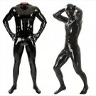 Plus SIze PU Zentai For Man Big Tall Faux Leather Jumpsuit Fetish Sexy Catsuit