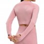 Ladies Nylon Yoga Tops Solid Color Women Yoga Outfit Sexy Skinny Workout Wear