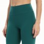 Ladies Nylon Yoga Outfit Solid Color Sexy Skinny Bubble Butt Workout Leggings