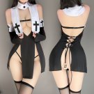 Sexy Nun Costume Halloween Cosplay Outfit For Women Masquerade Party Game uniform PQ8705