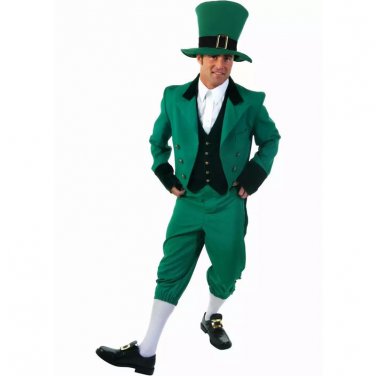 Adult Celtics Suit St. Patrick's Day Cosplay Costume Leprechaun Uniform Hat Outerwear