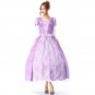 Purple Princess Costume Carnival Cosplay Uniform Halloween Fancy Dress Woman Fairy Tale Outfit