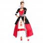 Red Heart Queen Costumes Carnival Costume Cosplay Halloween Poker Fancy Dress