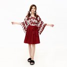 Carp Flag National Costume For Girls Japanese Style Koinobori Printed Kimono
