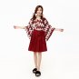 Carp Flag National Costume For Girls Japanese Style Koinobori Printed Kimono