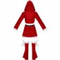 Female Santa Claus Cosplay Costume Plush Christmas Father COS Uniform Carnival Fancy Dress