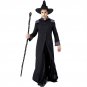 Men Black Robe Sorcerer Stage Costumes Wizard Cosplay Uniform Witch Fancy Dress