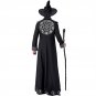 Men Black Robe Sorcerer Stage Costumes Wizard Cosplay Uniform Witch Fancy Dress