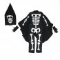 Halloween Skeleton Print Costumes For Kid Children Carnival Stage Performance Jumpsuit