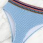 Pleats Triangle Bikini Set Brazilian Sexy Bandeau Swimming Costume PQNY-6