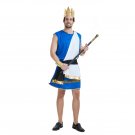 Men Fairy Tale Cosplay Costume Halloween Zeus COS Uniform Carnival Outfit