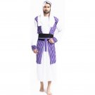 Man Middle East Knight Cosplay Costume Carnival Warrior Outfit Arab Ethnic COS Uniform