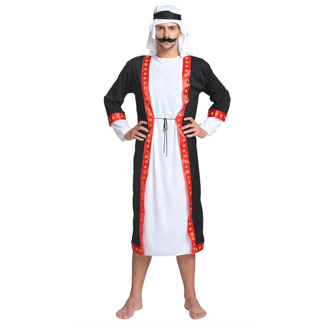 Desert Prince Cosplay Costume Carnival Dubai Man Local Tyrant Outfit ...