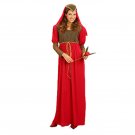 Arab Girl Rose Princess Fancy Dress Middle Eastern Halloween Costume For Women