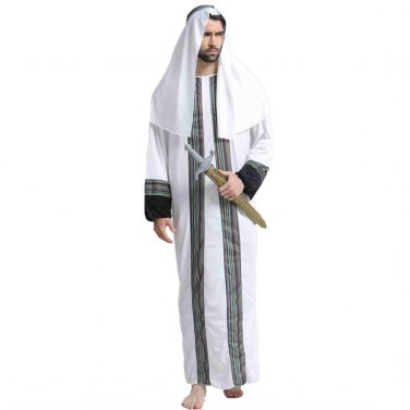 Man Middle East Carnival Warrior Outfit Knight Cosplay Costume Arab Ethnic COS Uniform