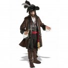 Pirates of the Caribbean Costume Male Masquerade Cosplay Uniform Captain Jack Outfit