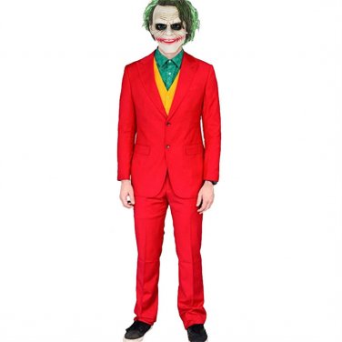 Halloween Clown Joker Jacques Phoenix Suit Male Masquerade Adult Cosplay Uniform