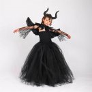 Children Witch Dress Cosplay Costume Girl Halloween Little Devil Stage Performance Fancy Dress