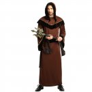 Halloween Pastor Cosplay Uniform Men Priest Cosplay Costume Carnival Middle Ages Traditional Outfit