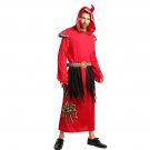 Halloween Priest Costume Men Cosplay Pastor Uniform Carnival Middle Ages Traditional COS Outfit