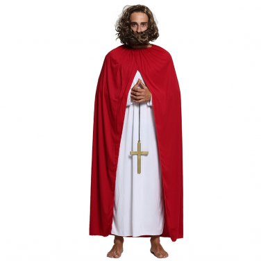 Halloween Father Jesus Robe Christ Priest Uniform Preacher Churchman Roman Elders Costume