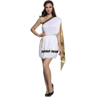 Halloween Athene Costume Greece Priest Outfit Athenian Uniform COS Princess Cosplay Apparel