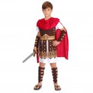Child Roman Gladiator Costume Kid Halloween Medieval Century Warrior Outfit Youth Cosplay Uniform